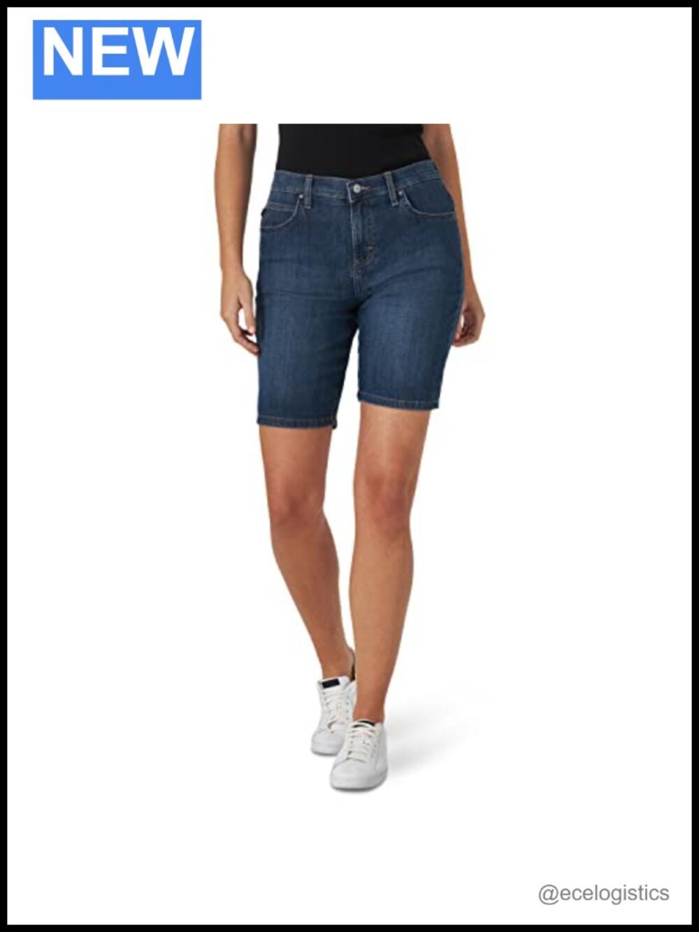 Women's Relaxed Fit Bermuda Shorts - 10" Inseam, 5 Pockets